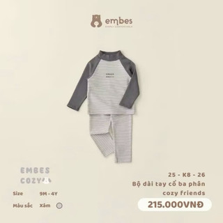 Bộ dài tay embes lẻ sz sale cho bé 9-4y