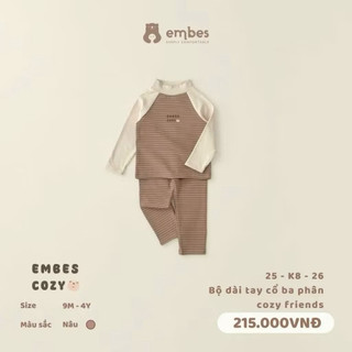 Bộ dài tay embes lẻ sz sale cho bé 9-4y