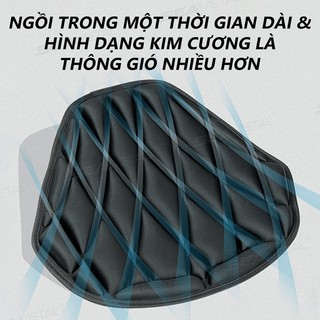 SEAMETAL Đệm Ghế Xe Máy 3D Thoải Mái Ghế Không Khí Đệm Cách Nhiệt Thoáng Khí EVA Chống Thấm Nước Chống Sốc Miếng Lót