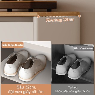Nido Tủ Giày Nhiều Ngăn HOT Thiết Kế Thông Minh 4 Cánh Chất Liệu MDF Cao Cấp Gọn Nhẹ Hiện Đại