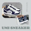 Giày Thể Thao Cổ Thấp, Giày Sneaker Navy Sọc Xám Phong Cách Thời Trang Nam Nữ