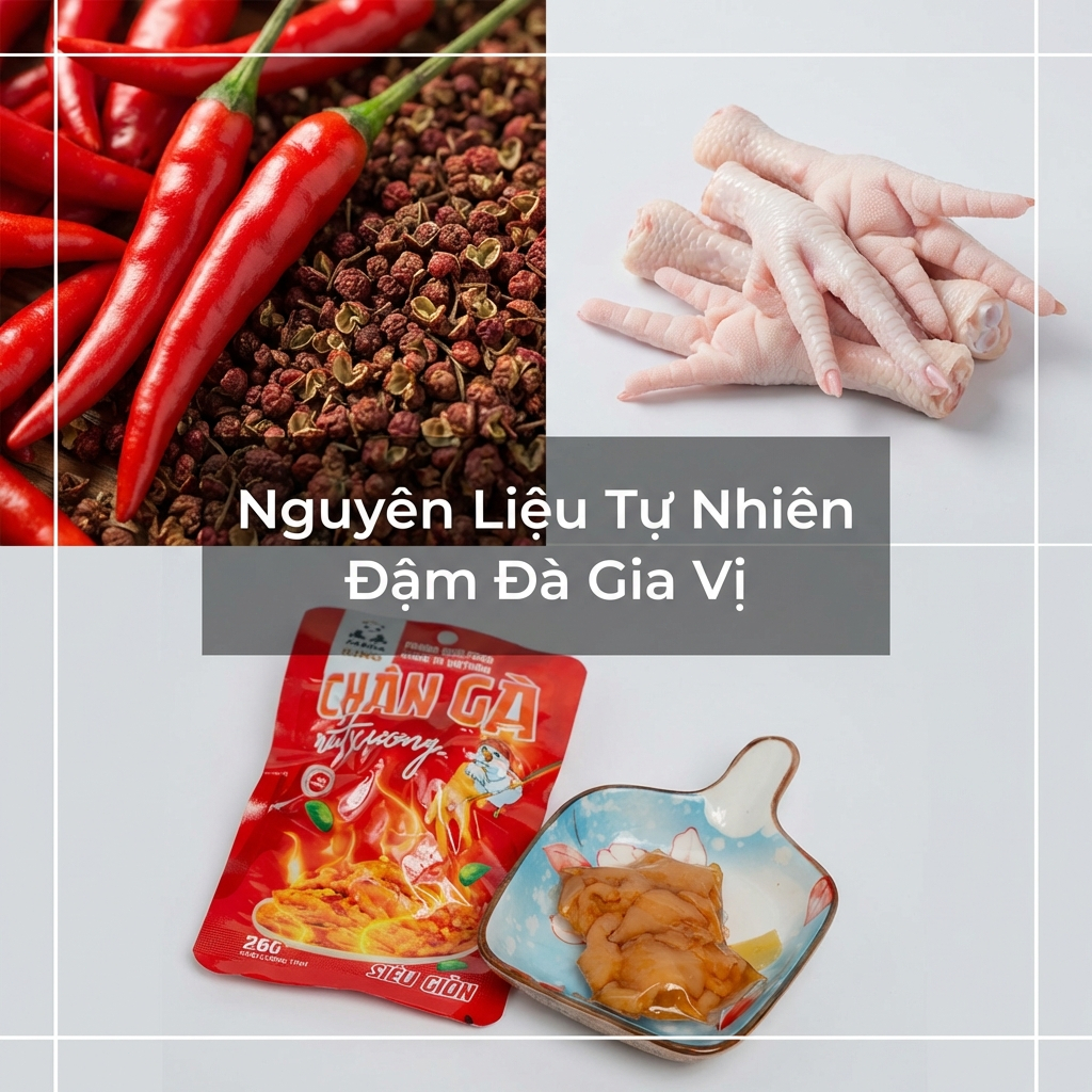 Chân gà rút xương Panda 26g ăn liền cay nhẹ snack