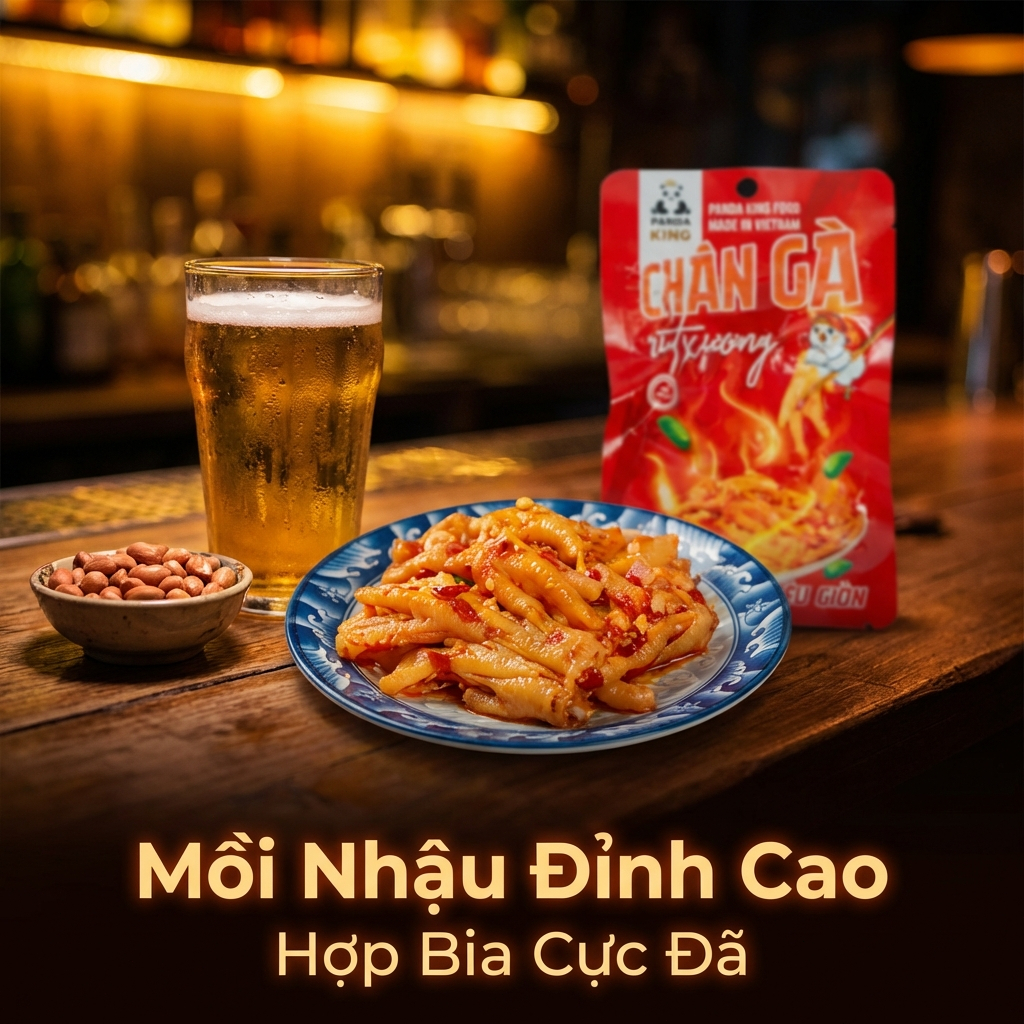 Chân gà rút xương Panda 26g ăn liền cay nhẹ snack