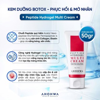 Ahohwa - Peptide Hydrogel Multi Cream - Kem dưỡng cấp ẩm, căng bóng da, chống lão hoá - 50gr/200gr