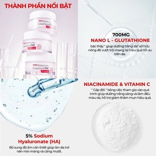 Serum Angel's liquid kem dưỡng Angel's liquid Glutathione 7Day  Whitening 700 V-Ampoule - Kosmi Beauty