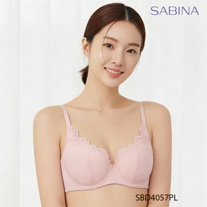 [SALE XẢ HÀNG] Áo Lót Mút Mỏng Cup Lớn Có Gọng Phối Ren Màu Hồng Perfect Bra By Sabina SBD4057
