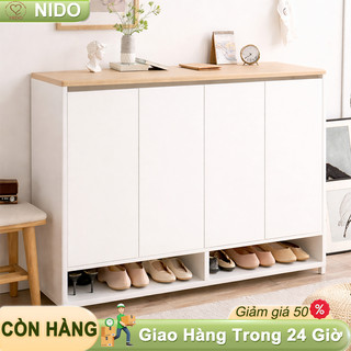 Nido Tủ Giày Nhiều Ngăn HOT Thiết Kế Thông Minh 4 Cánh Chất Liệu MDF Cao Cấp Gọn Nhẹ Hiện Đại