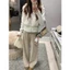 TRIANGLE - (Big size) Lovely Trousers(Cân nhắc kỹ, return is not welcomed) Quần nỉ ống rộng style Hàn Quốc