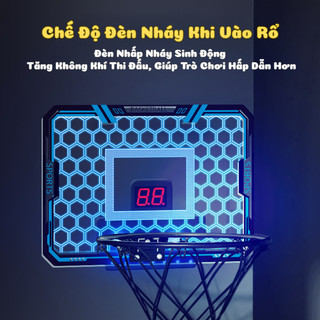 Đồ Chơi Bóng Rổ Treo Tường Tính Điểm Tự Động Có Âm Thanh, Ánh Sáng Vui Nhộn - Đồ Chơi Vận Động Cho Bé Phát Triển Tại Nhà