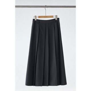 Chân Váy Công Sở Dáng Dài LAMER FASHION Xếp Ly Màu Đen Vải Mềm 2 Lớp L62M26Q002