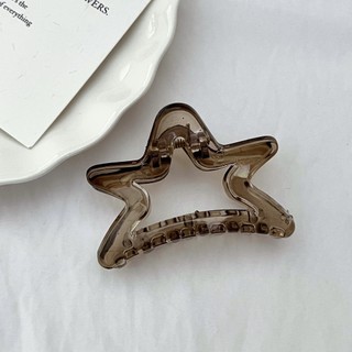 Kẹp nhựa Hàn Quốc kích thước nhỏ acrylic đám mây hình dạng ngôi sao tạo kiểu đuôi ngựa kẹp phụ kiện phụ nữ OKT_0002