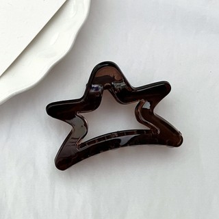 Kẹp nhựa Hàn Quốc kích thước nhỏ acrylic đám mây hình dạng ngôi sao tạo kiểu đuôi ngựa kẹp phụ kiện phụ nữ OKT_0002