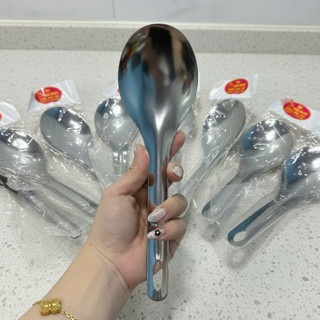[Giá Xưởng] Vá xới cơm bằng inox - vá cơm inox, Muôi xới cơm dùng múc cơm