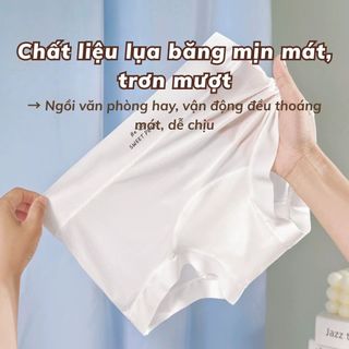 Combo 5 Quần Boxer Nữ Mặc Váy Không Đường May, Hộp 5 Quần Lót Đùi Nữ Su lạnh không lộ viền L5422