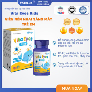Vita Eyes Kids – Viên Nhai Bổ Mắt Cho Trẻ - Hỗ Trợ Cải Thiện Thị Lực, Giảm Mỏi Mắt