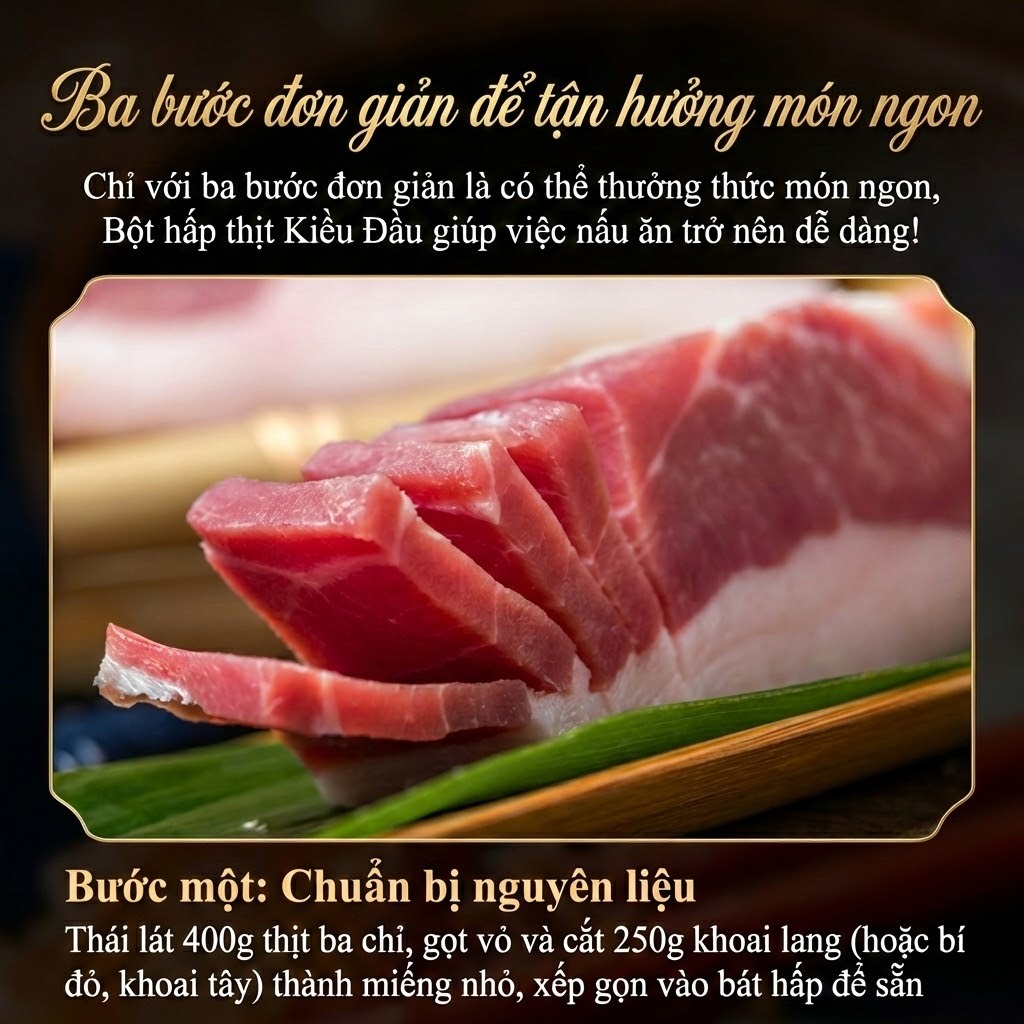 Gia Vị Bột Hấp Thịt Kiều Đầu Trùng Khánh 220g - Bột Làm Thịt Hấp, Sườn Hấp Ngũ Vị Hương/Cay Nồng Đậm Đà Luka Food