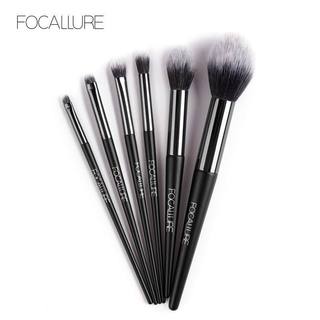Set 6 cọ trang điểm FOCALLURE lông mềm tiện lợi đa năng nhỏ gọn nhập khẩu chính hãng - Bebeau