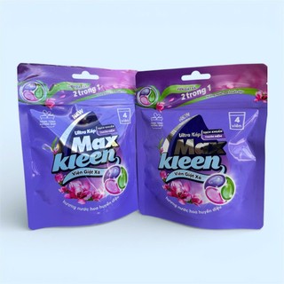 Combo 2 Túi Viên giặt xả 2 trong 1 Maxkleen- Túi 4 viên (hàng khuyến mãi)