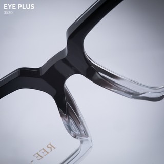 [RM] Kính Mắt Cận Dáng Vuông Reeman 3530 Eye Plus Gọng Kính Nhựa Nguyên Khối Cao Cấp Dành Cho Mặt To