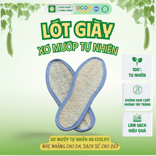 Miếng Lót Giày Xơ Mướp Êm Ái KB Ecolife Mềm Mại Thoáng Khí Hoàn Toàn Tự Nhiên Không Gây Kích Ứng Da