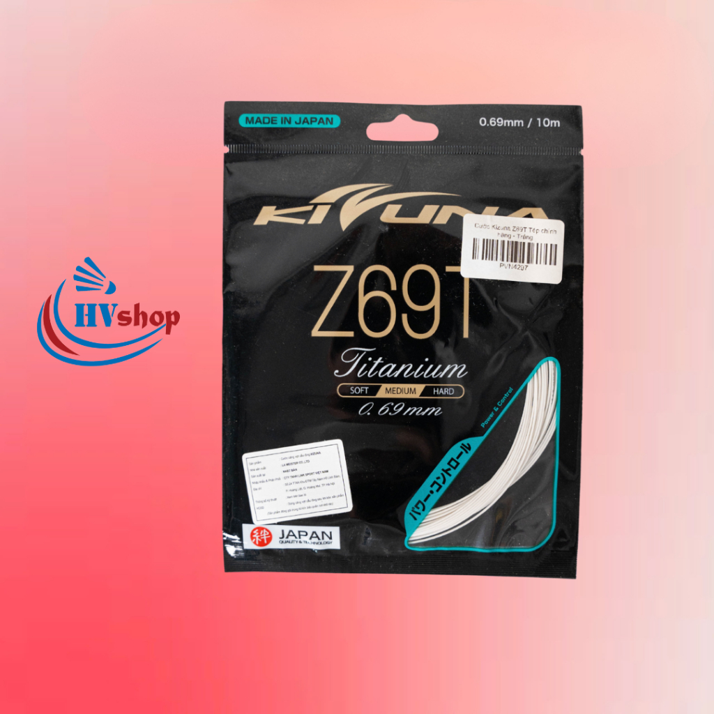 Cước căng vợt cầu lông Kizuna Z69T giá thành phải chăng, kiểm soát cầu tốt - HVShop