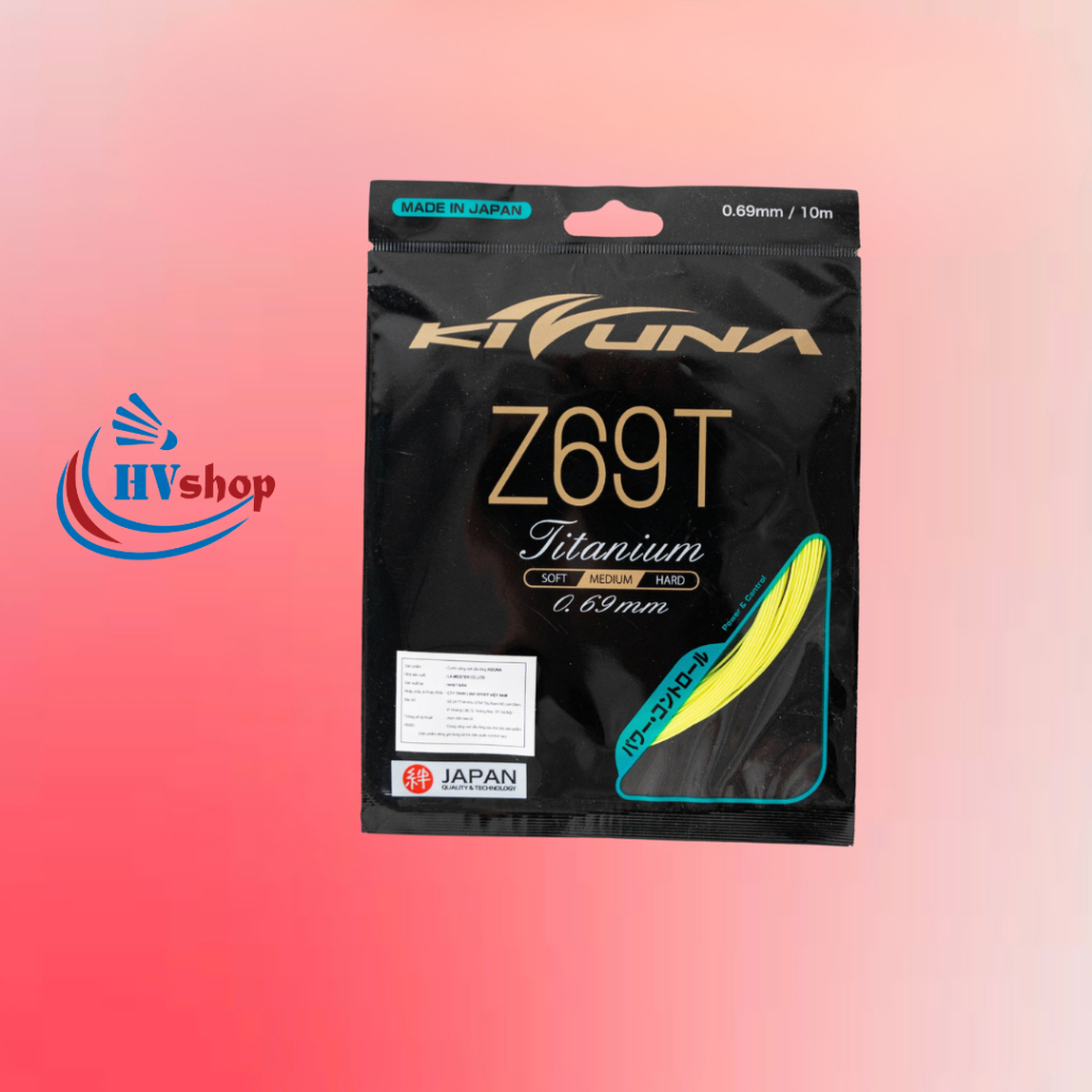 Cước căng vợt cầu lông Kizuna Z69T giá thành phải chăng, kiểm soát cầu tốt - HVShop