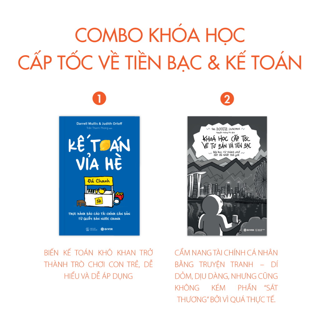 Sách - Combo Khóa Học Cấp Tốc Về Tiền Bạc & Kế Toán