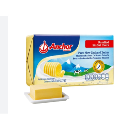 Bơ lạt Anchor 227g - UNSALTED BUTTER ANCHOR 227G