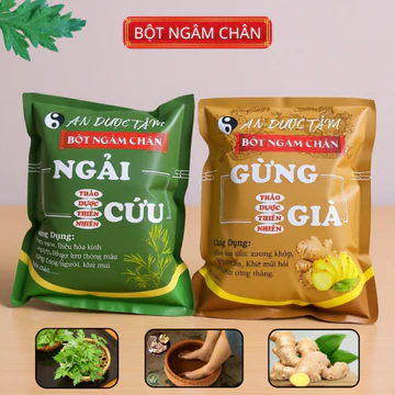 Bột Ngâm Chân Thảo Dược An Dược Tâm, Thảo Dược Việt Nam 100 túi lọc/gói lớn, Hỗ Trợ Ngủ Ngon, Lưu Thông Khí Huyết M05