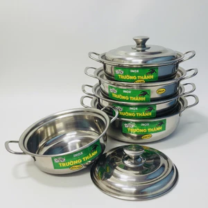 Nồi Lẩu INOX 304 Nhiều Size – Đáy Dày, Dẫn Nhiệt Tốt, Phù Hợp Cho Gia Đình Quán Ăn