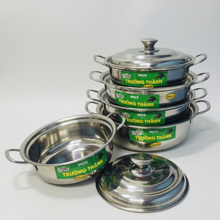 [Giá Xưởng] Nồi Lẩu INOX 304 Nhiều Size – Đáy Dày, Dẫn Nhiệt Tốt, Phù Hợp Cho Gia Đình Quán Ăn
