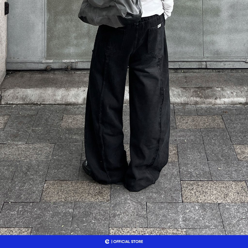 (CÒN SIZE M) Quần jeans Side WalkQuần jeans ống rộng nam nữ quần bò Local Brand Chính Hãng City Cycle