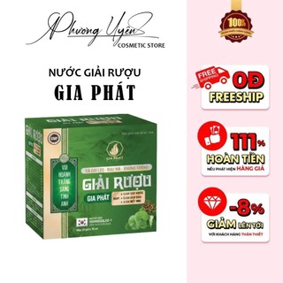 Gói Giải Rượu GIA PHÁT Hộp 20 Gói Hỗ trợ giảm buồn nôn mệt mỏi do tiệc tùng tiếp khách xã giao