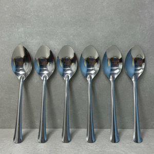 Combo 10 Muỗng Inox Cán Dài – Thìa Súp Nhọn – Bền Đẹp, Dùng Cho Gia Đình Quán Ăn