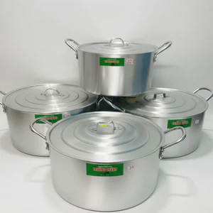 Nồi Nhôm Đúc Loại Dày Hàng Xưởng, Size Lớn 32–38cm – Nấu Lẩu, Luộc Gà, Hầm Xương