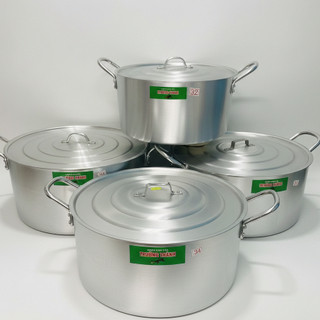 [Giá Xưởng] Nồi Nhôm Đúc Loại Dày Hàng Xưởng, Size Lớn 32–38cm – Nấu Lẩu, Luộc Gà, Hầm Xương