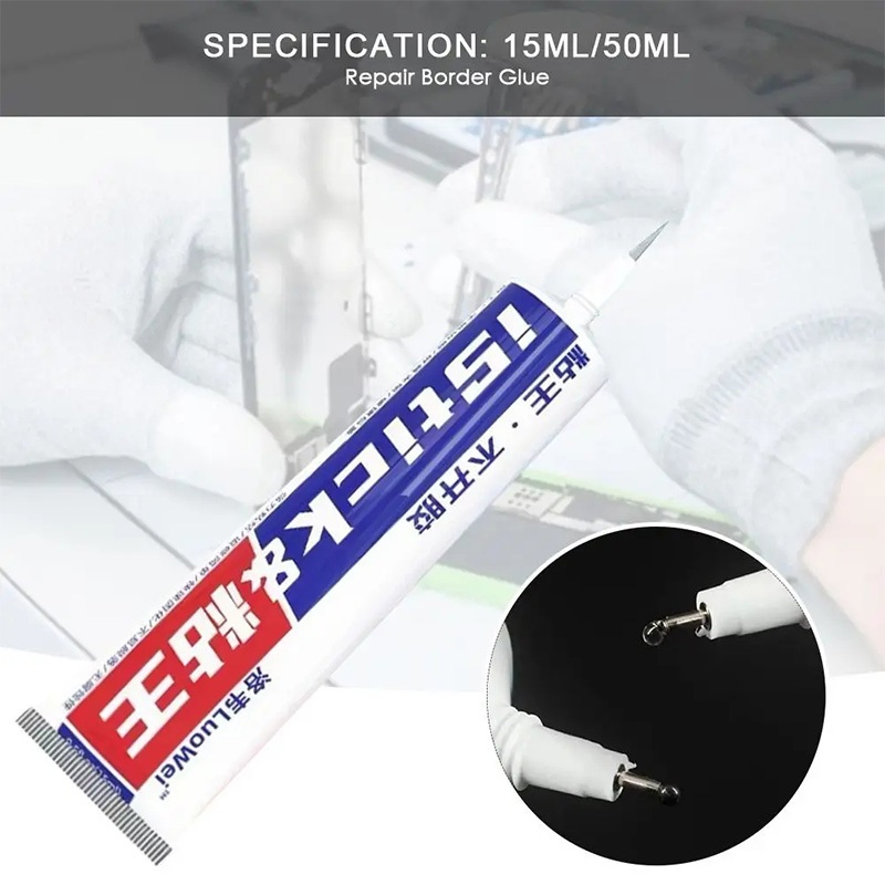 Keo dán cố định màn hình, nắp lưng, khung viền điện thoại LUOWEI ISTICK 15ml