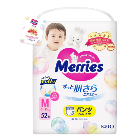 Bỉm tã dán/quần MERRIES nhập khẩu chính hãng an toàn cho bé
