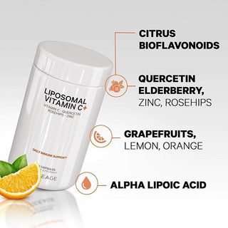 [KOL] TPBVSK Viên Uống Bảo Vệ Sức Khỏe Codeage Liposomal Vitamin C+, hộp 180 viên