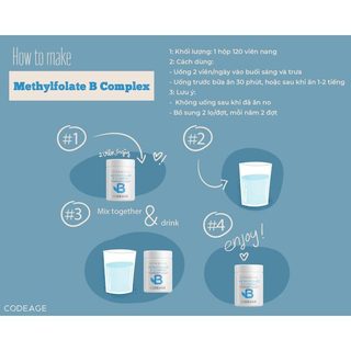 [KOL] TPBVSK Viên Uống Bảo Vệ Sức Khỏe Codeage Methyl Elite+ (Methylfolate B Complex), hộp 120 viên
