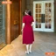 Đầm thiết kế BEMINE cổ tàu đính nơ dáng chữ A phù hợp đi chơi-B419