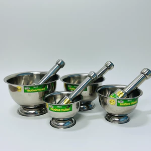 Bộ Cối Chày Inox 304 Giã Tiêu, Tỏi, Gia Vị Tiện Lợi, Bền Đẹp Dễ Vệ Sinh