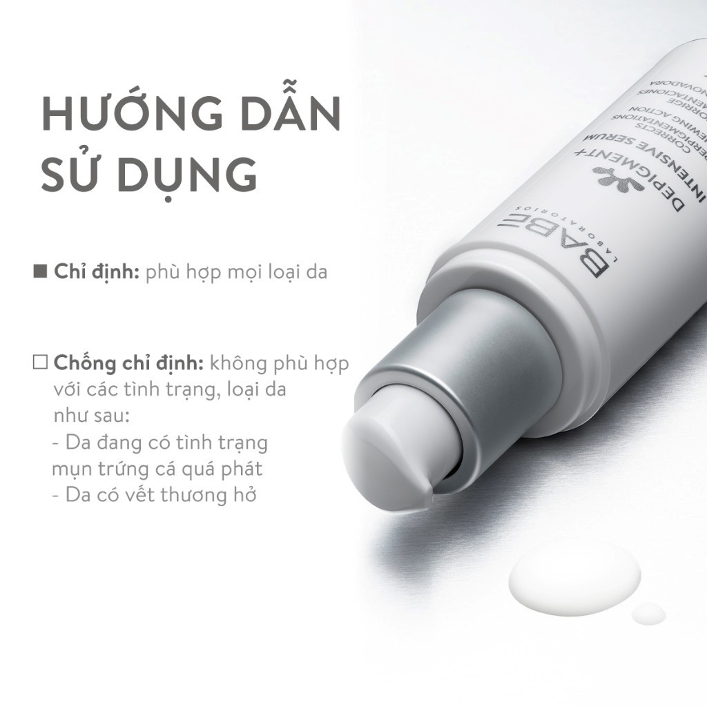 BABE – SERUM DEPIGMENT+ Tinh chất dưỡng sáng da và làm mờ thâm nám (30ml) |  OMMI Cosmetics | Shopee Việt Nam