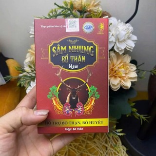 ✅ Sâm Nhung Bổ Thận New [Chính Hãng Cao Cấp] ✅ Viên uống bổ thận nam nữ tăng cường sinh lực thận hư thận yếu hộp 30 viên