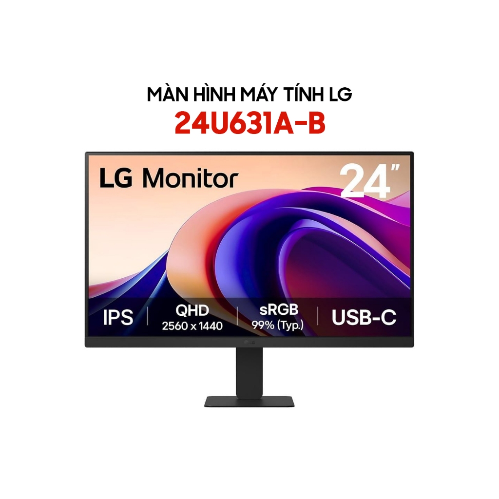 Màn Hình LG 24U631A-B.ATVQ 24 inch QHD IPS 100Hz USB-C FreeSync