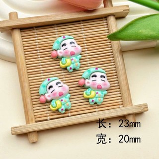 Set Charm Shin Cậu Bé Bút Chì Chibi Baby Pastel Dễ Thương – Charm Gắn Dép Hoạt Hình Cute Hot Trend, Phụ Kiện DIY Dép Xin