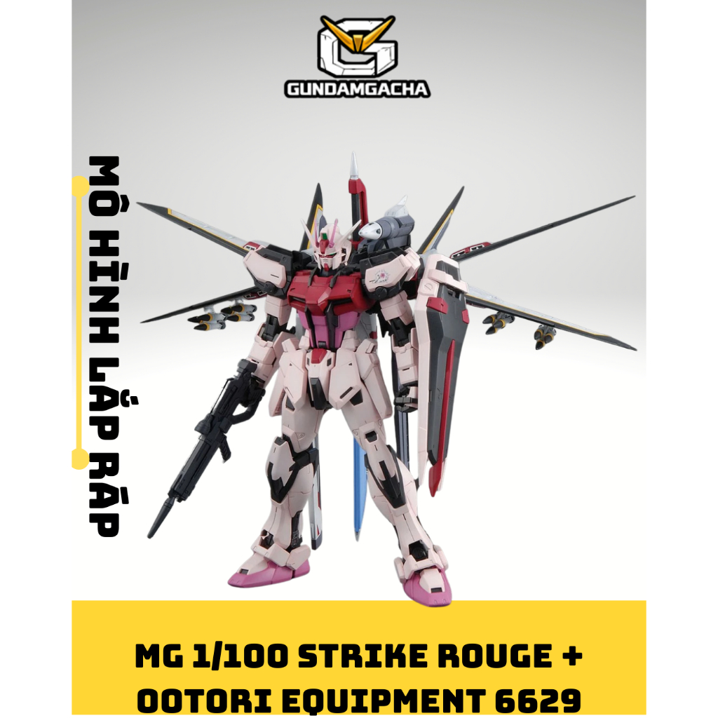 Mô Hình Lắp Ráp MG 1/100 SEED DESTINY STRIKE ROUGE + OOTORI EQUIPMENT ...