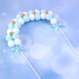 Topper cắm bánh [FREESHIP🚗] SET 10 Vòm bông - trang trí bánh sinh nhật