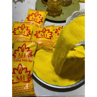 Cát kim sa vàng - Tro sạch để lư hương, cát vàng tro để lư hương bàn thờ cúng loại 500gram