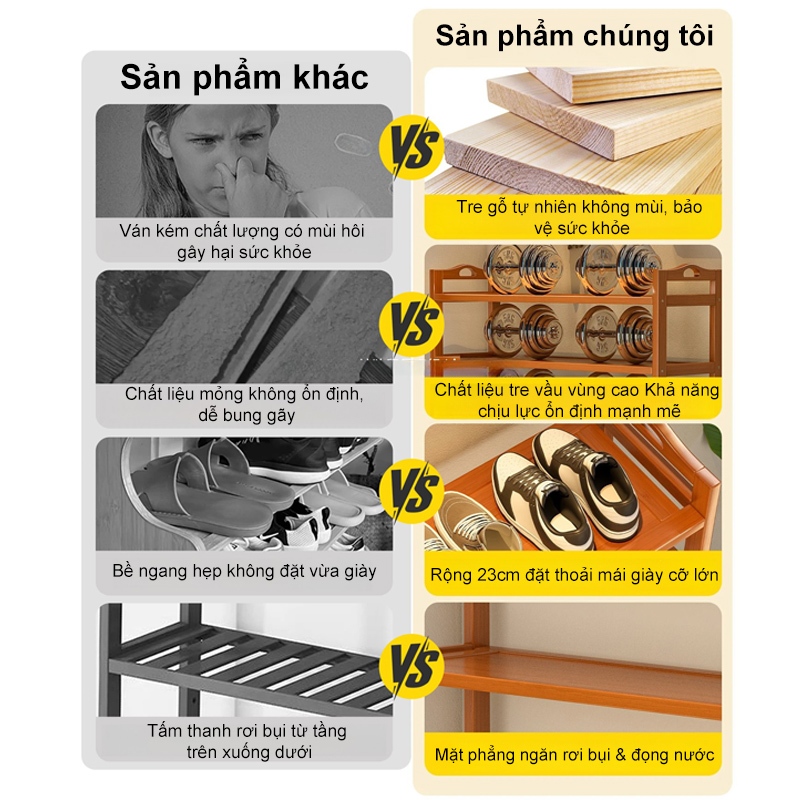 Kệ Giày Gỗ Phong Cách Tối Giản Tiết Kiệm Không Gian Giúp Nhà Cửa Ngăn Nắp Cho Phòng Khách